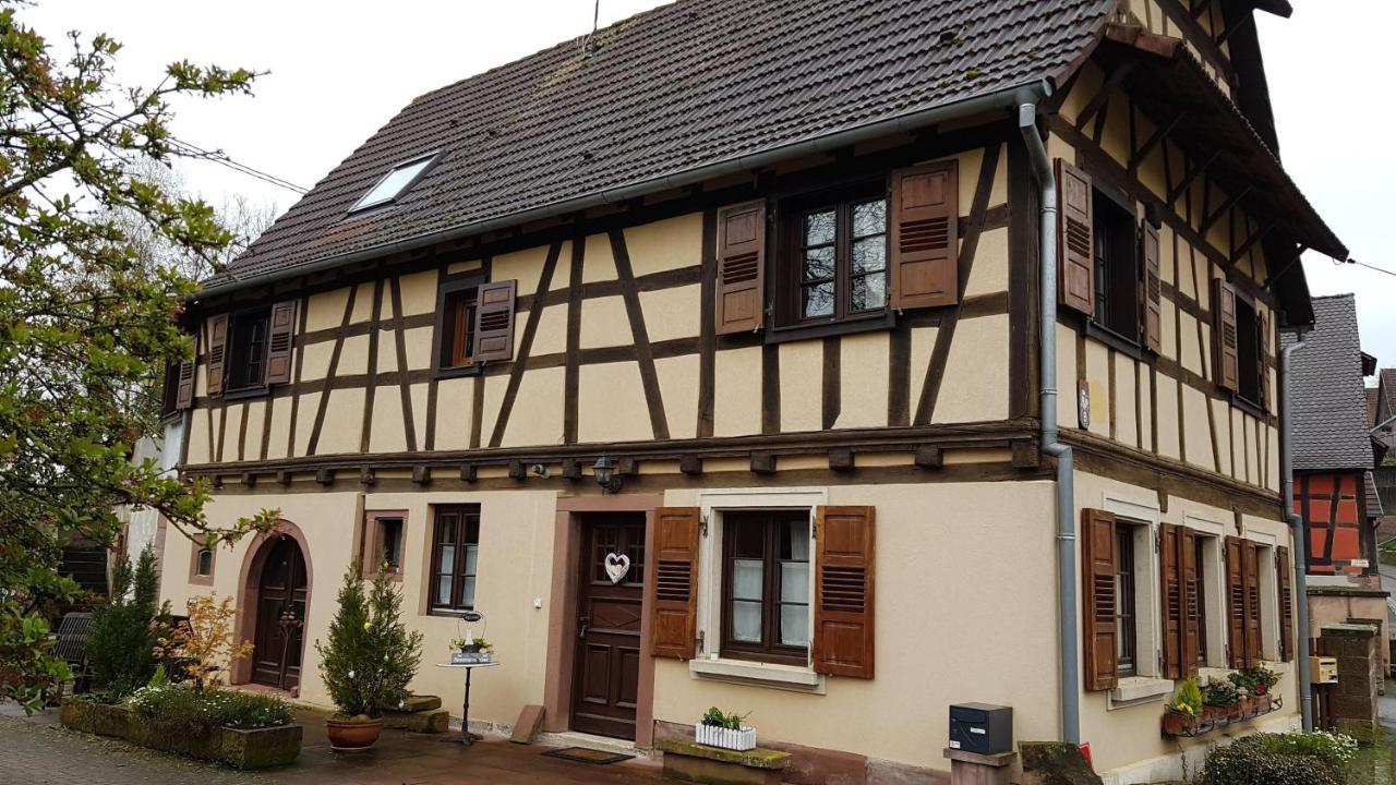Gite Au Petit Ruisseau-Etage Et Combles-Maison Alsacienne 4 Personnes 4 Nuitees Minimum Langensoultzbach Екстер'єр фото