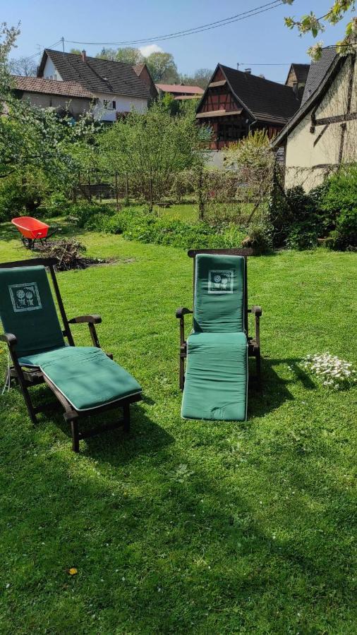 Gite Au Petit Ruisseau-Etage Et Combles-Maison Alsacienne 4 Personnes 4 Nuitees Minimum Langensoultzbach Екстер'єр фото